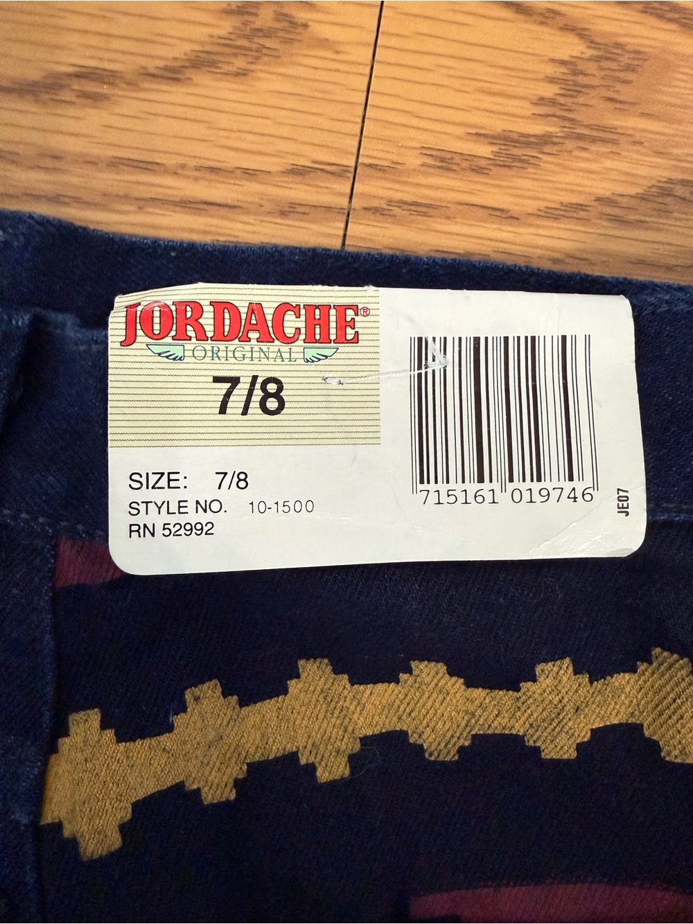 VTG Jordache 2 pc Very Rare Western Shirt & Pants, Original Tags Pearl Snaps - Picture 15 of 16